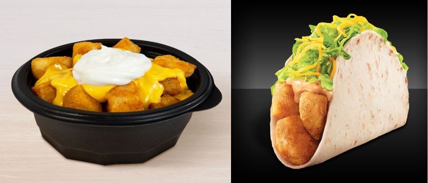 Review: Taco Bell Cheesy Fiesta Potatoes and Spicy Potato Soft Taco