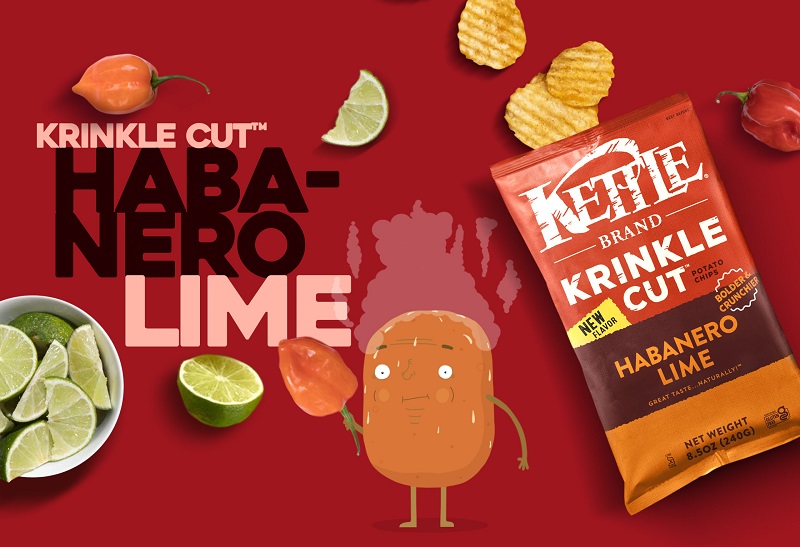 Spicy Snacks: Kettle Brand Krinkle Cut Habanero Lime Chips
