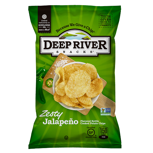 Spicy Snacks: Deep River Zesty Jalapeno Kettle Cooked Chips