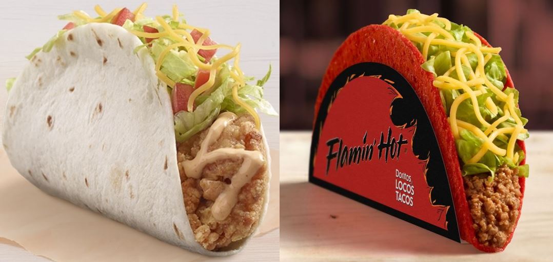 Review: Taco Bell Chipotle Cantina Crispy Chicken Taco and Flamin’ Hot Cool Ranch Doritos Locos Taco