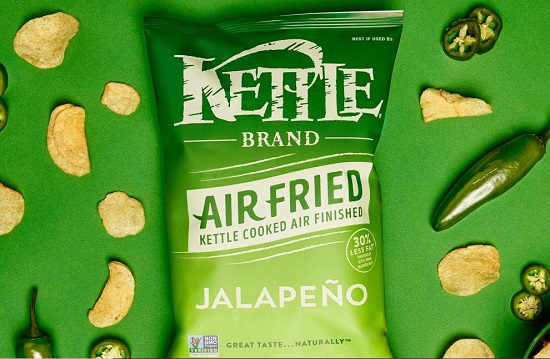 Spicy Snacks: Kettle Brand Air Fried Jalapeno Potato Chips