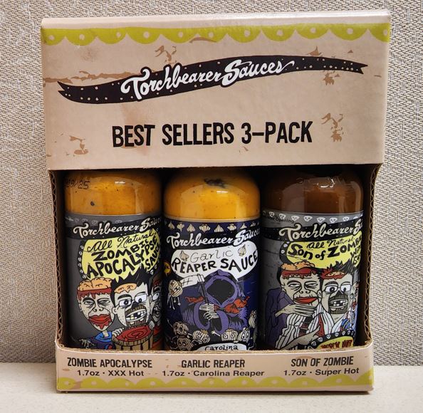 Hot Sauce Finds: Torchbearer Sample Pack – Son of Zombie, Garlic Reaper, and Zombie Apocalypse