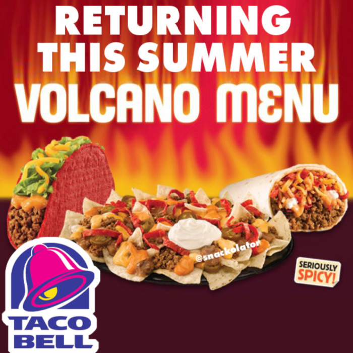 Taco Bell Is Bringing Back Its Volcano Menu and Lava Sauce Spicy Food