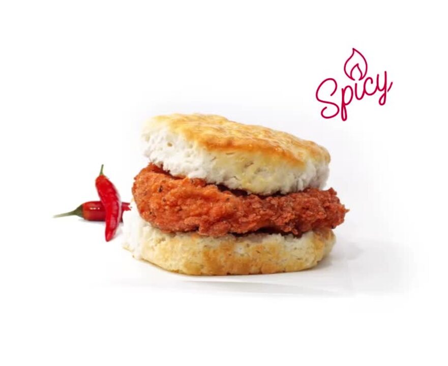The Chicken Sandwich Wars: Spicy Chicken Biscuit from Chick-Fil-A