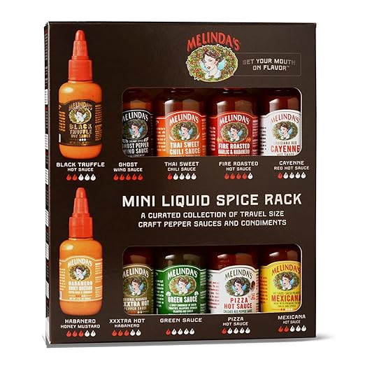 Walmart Currently Has Some Good Deals on Melinda’s Mini Liquid Spice Rack and Hot Sauce Sample Bottles